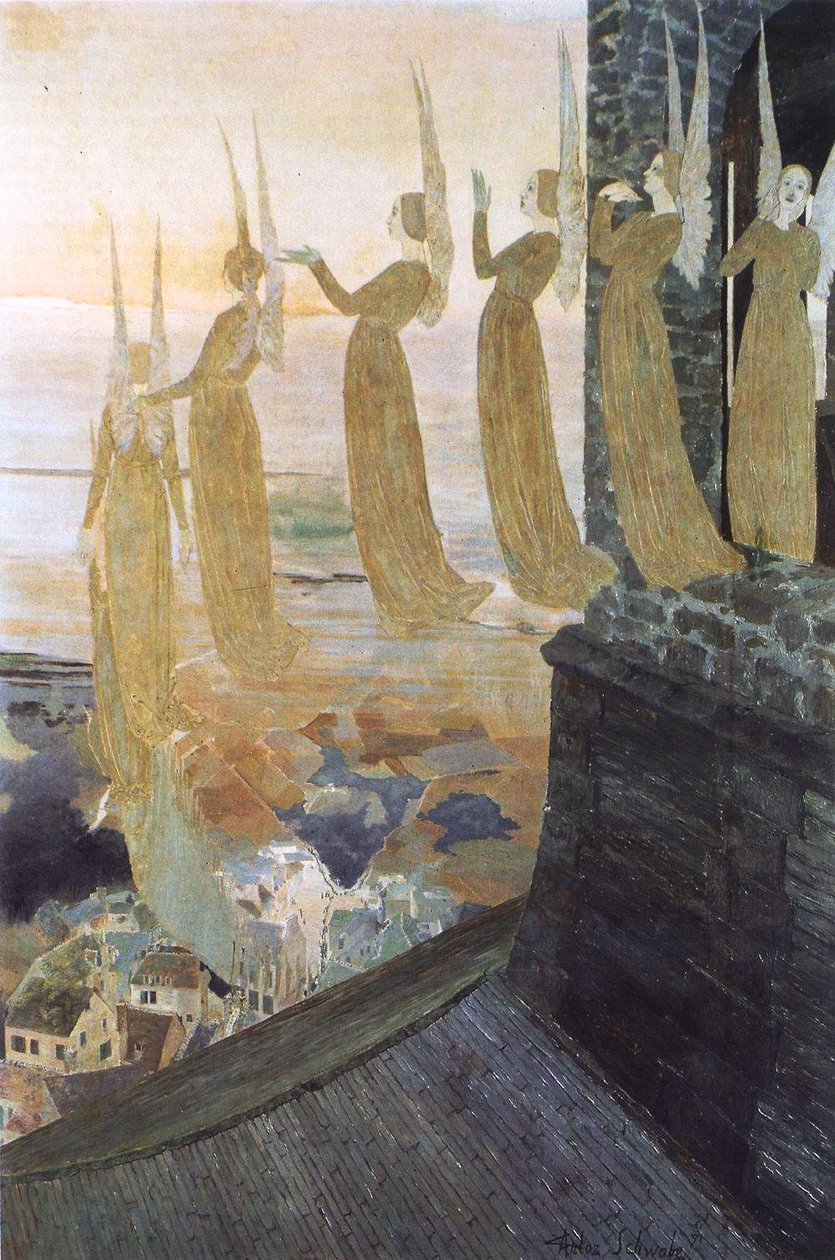 Avondklokken door Carlos Schwabe