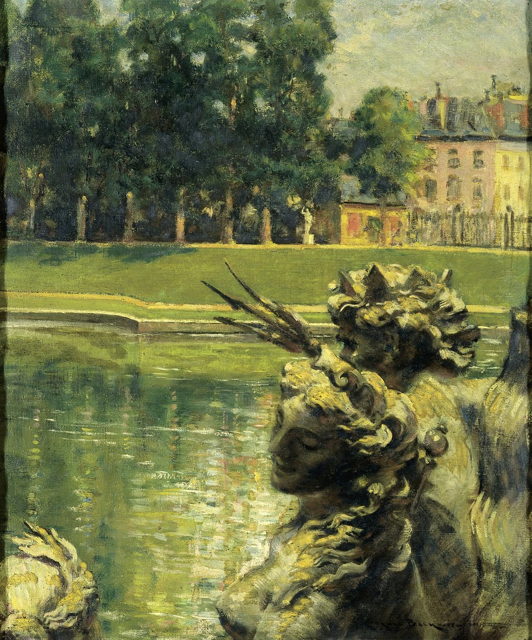Bassin de Neptune, Versailles, 1913 door Carroll Beckwith