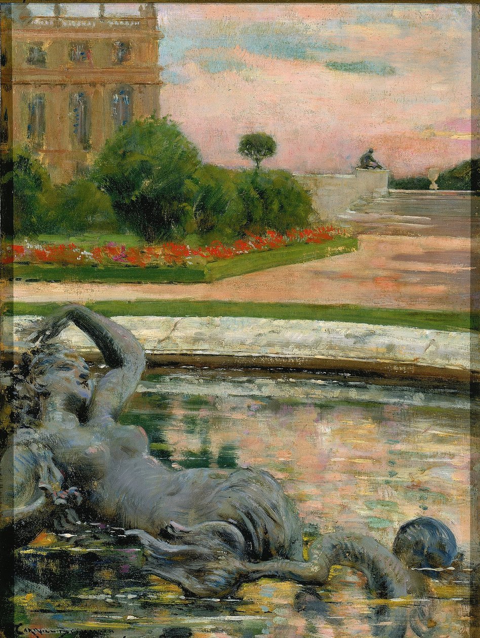 Parterre du Nord, Fontaine des Sirenes door Carroll Beckwith