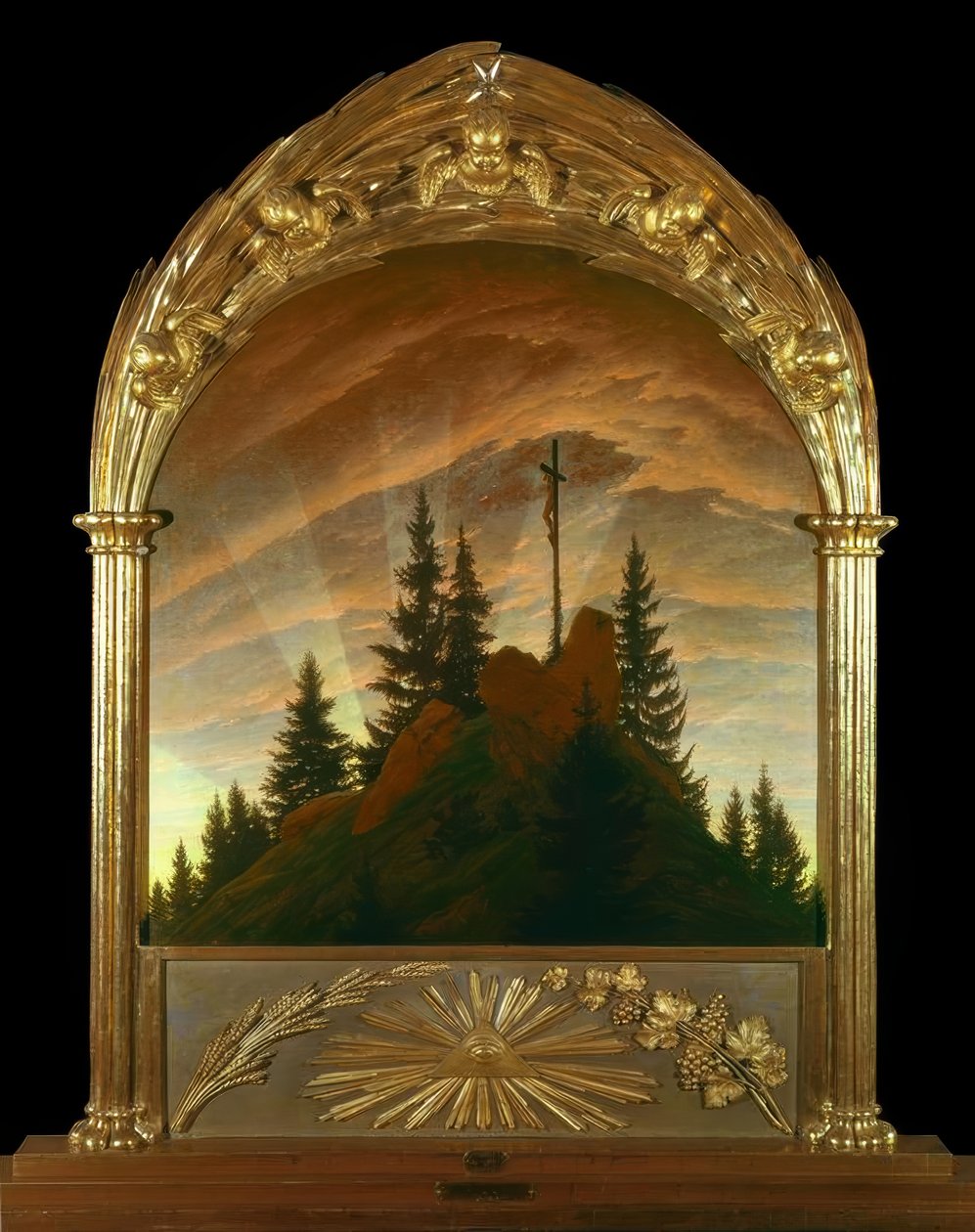 Het Kruis in de Bergen door Caspar David Friedrich