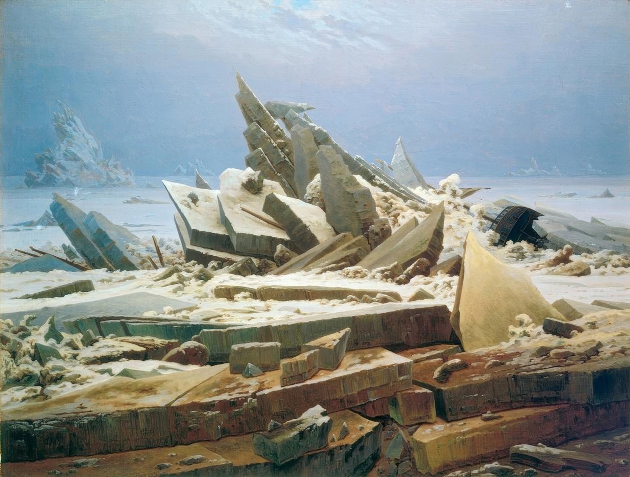 De ijszee door Caspar David Friedrich