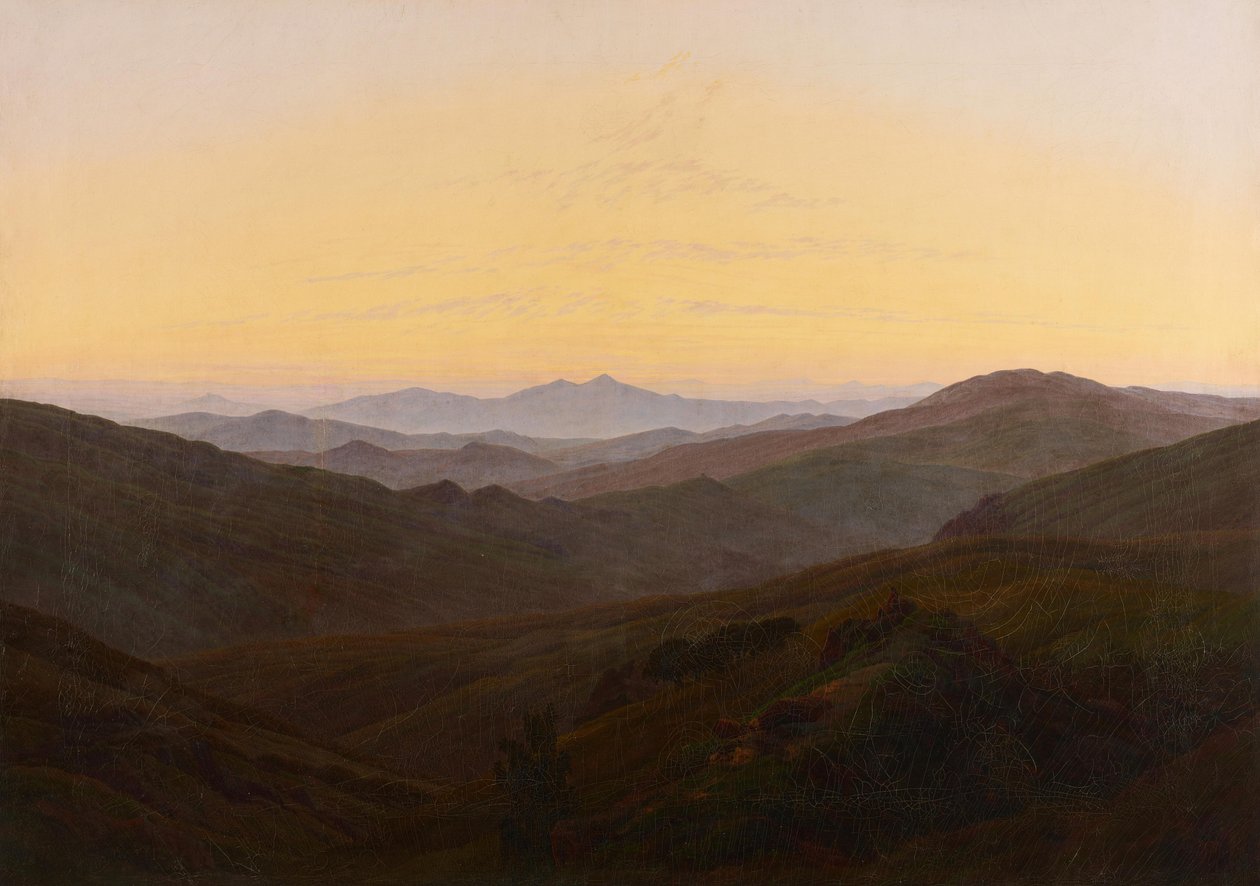 Duits: Het Reuzengebergte Reuzengebergte door Caspar David Friedrich