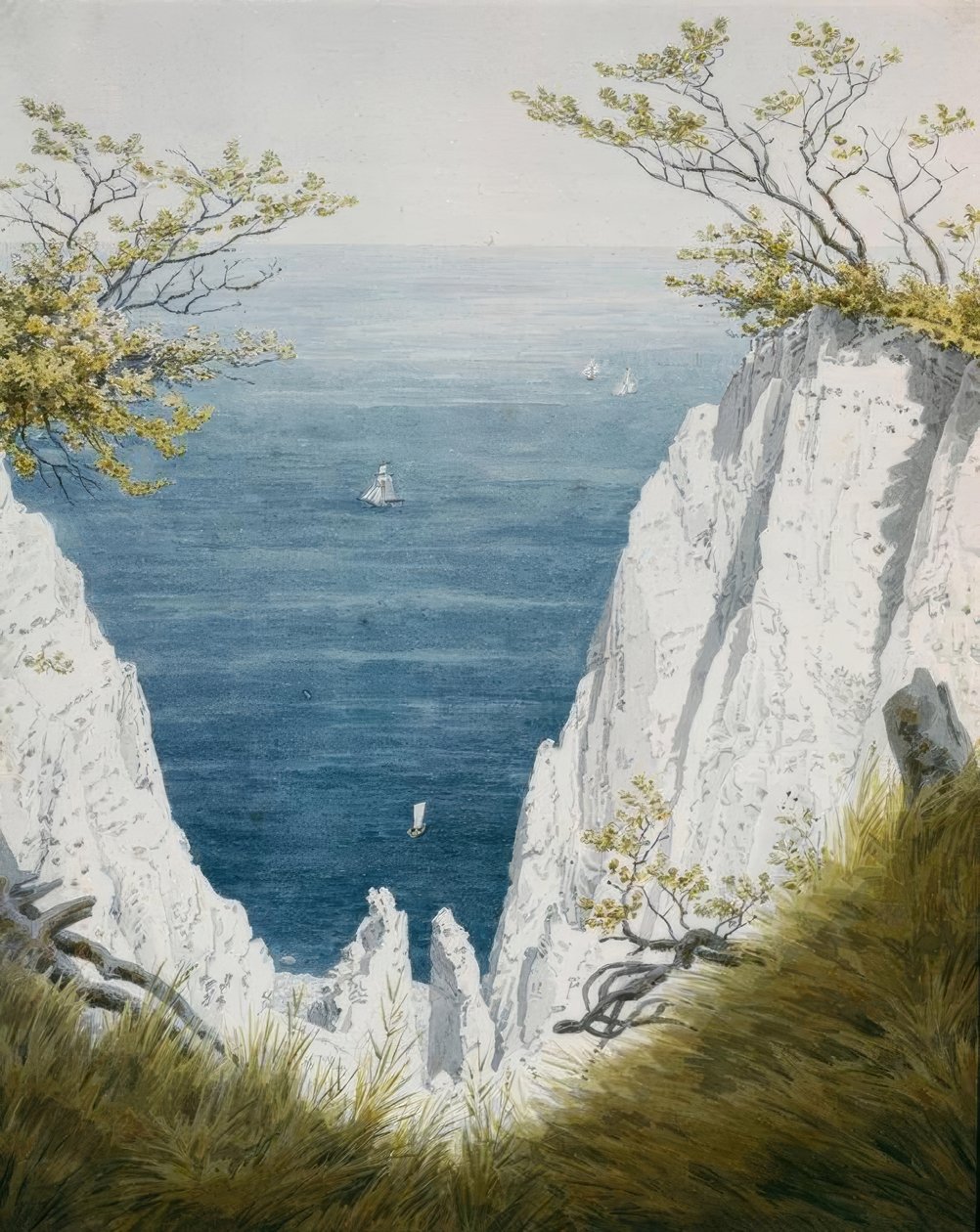 Krijtrotsen op Rügen door Caspar David Friedrich
