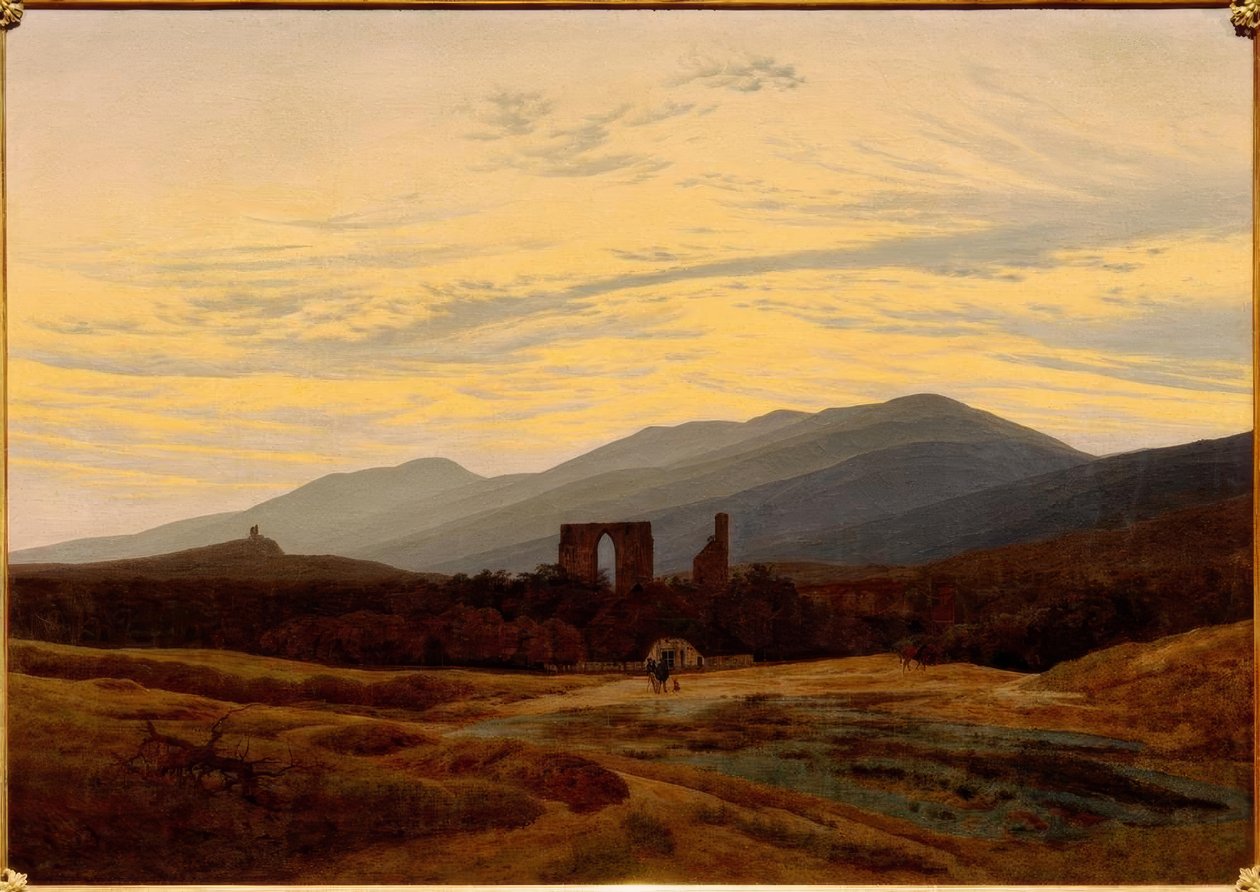 Ruïne in het Reuzengebergte door Caspar David Friedrich