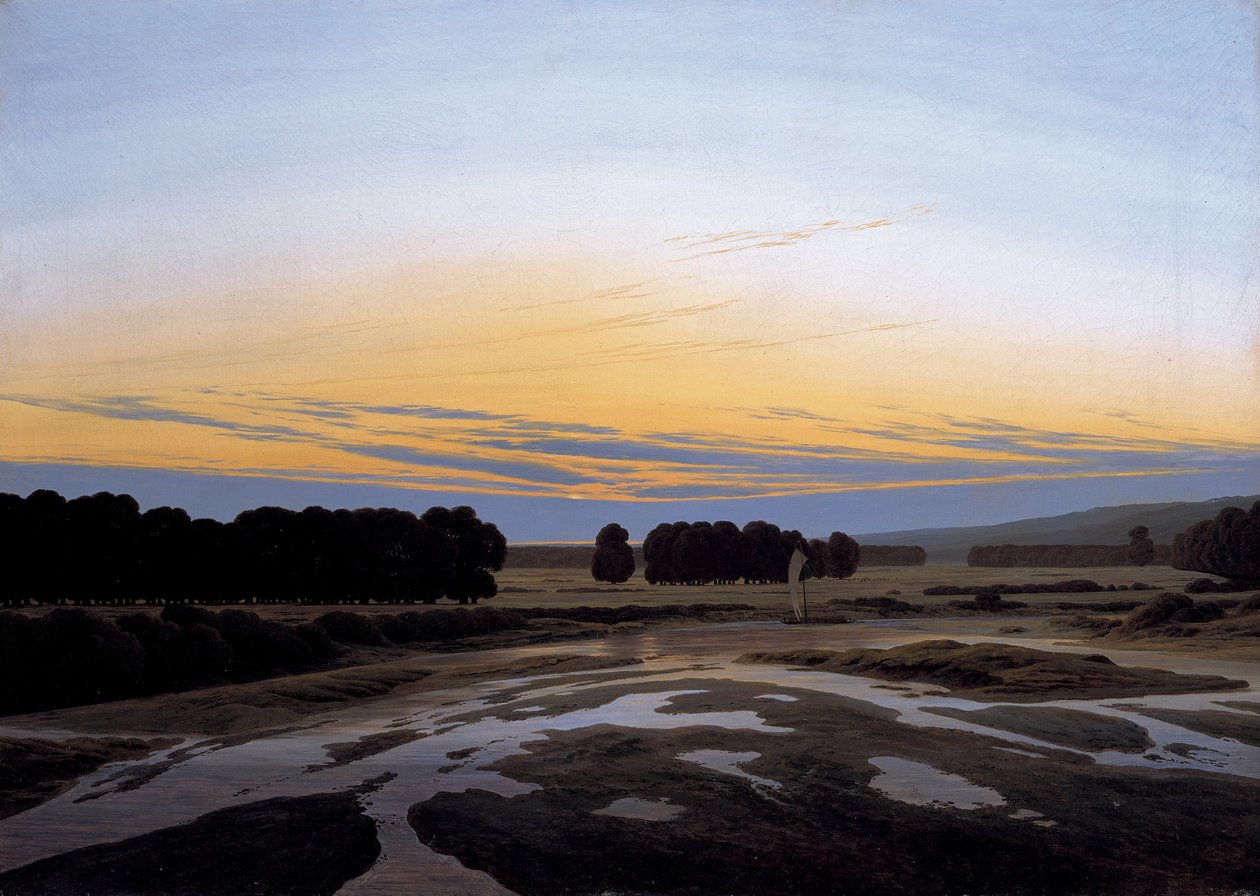 Het Grosse Gehege bij Dresden, 1832 door Caspar David Friedrich