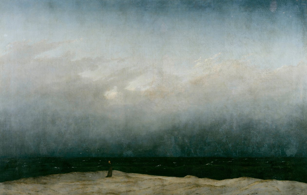 De Monnik bij de Zee, 1808-1810 door Caspar David Friedrich