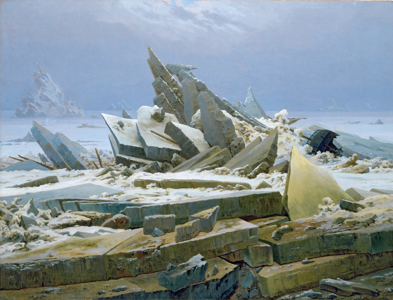 De Poolzee door Caspar David Friedrich