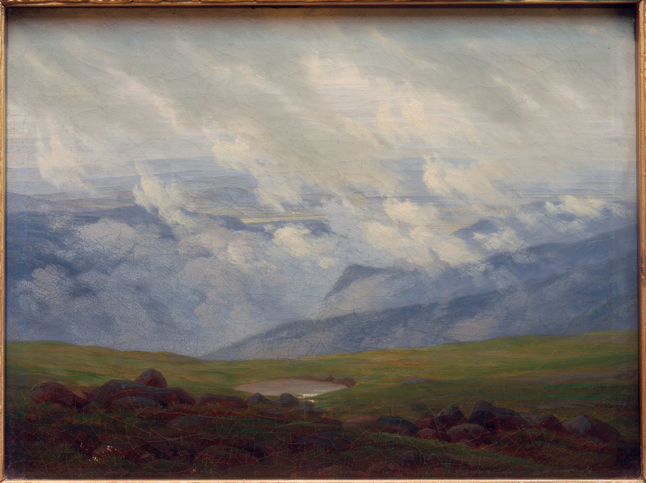 Trekwolken door Caspar David Friedrich