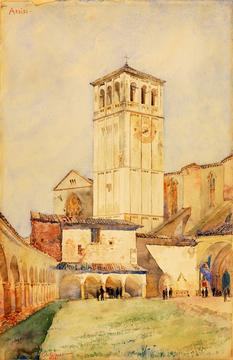 Kerk van St. Franciscus, Assisi door Cass Gilbert