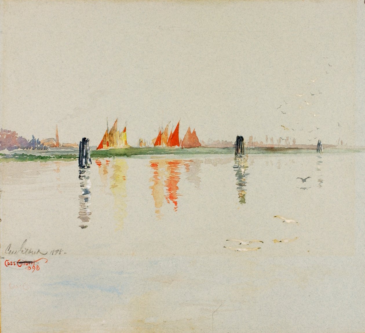De lagune, Venetië door Cass Gilbert