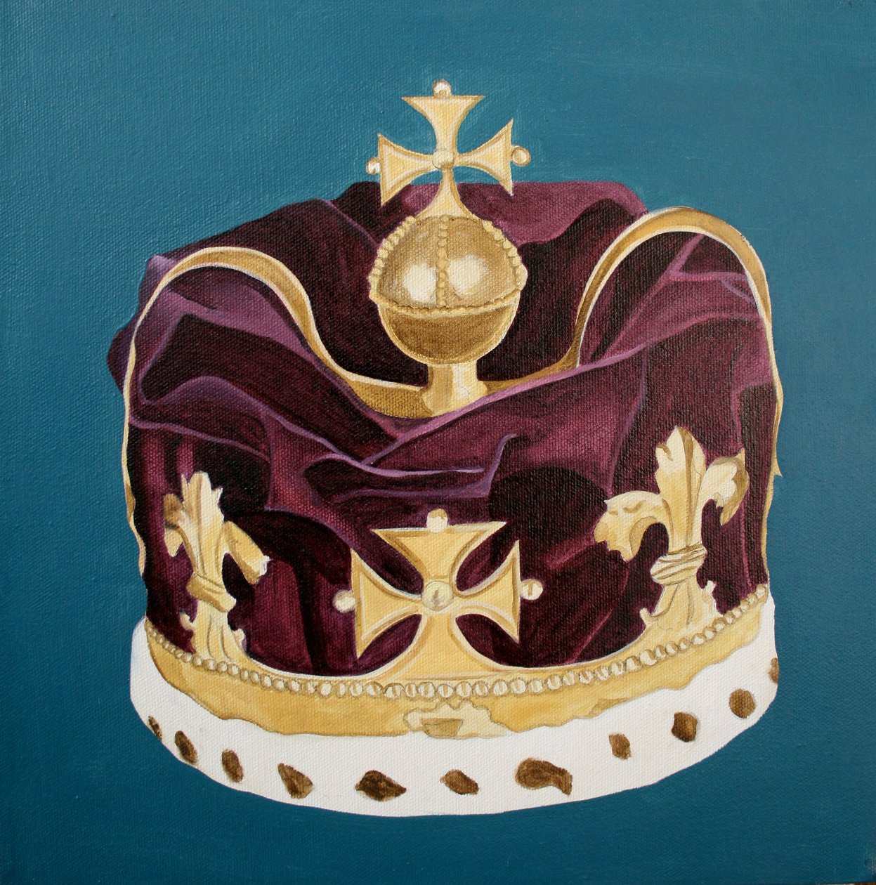 Kroonjuwelen, 2001 (olieverf op doek) door Cathy Lomax