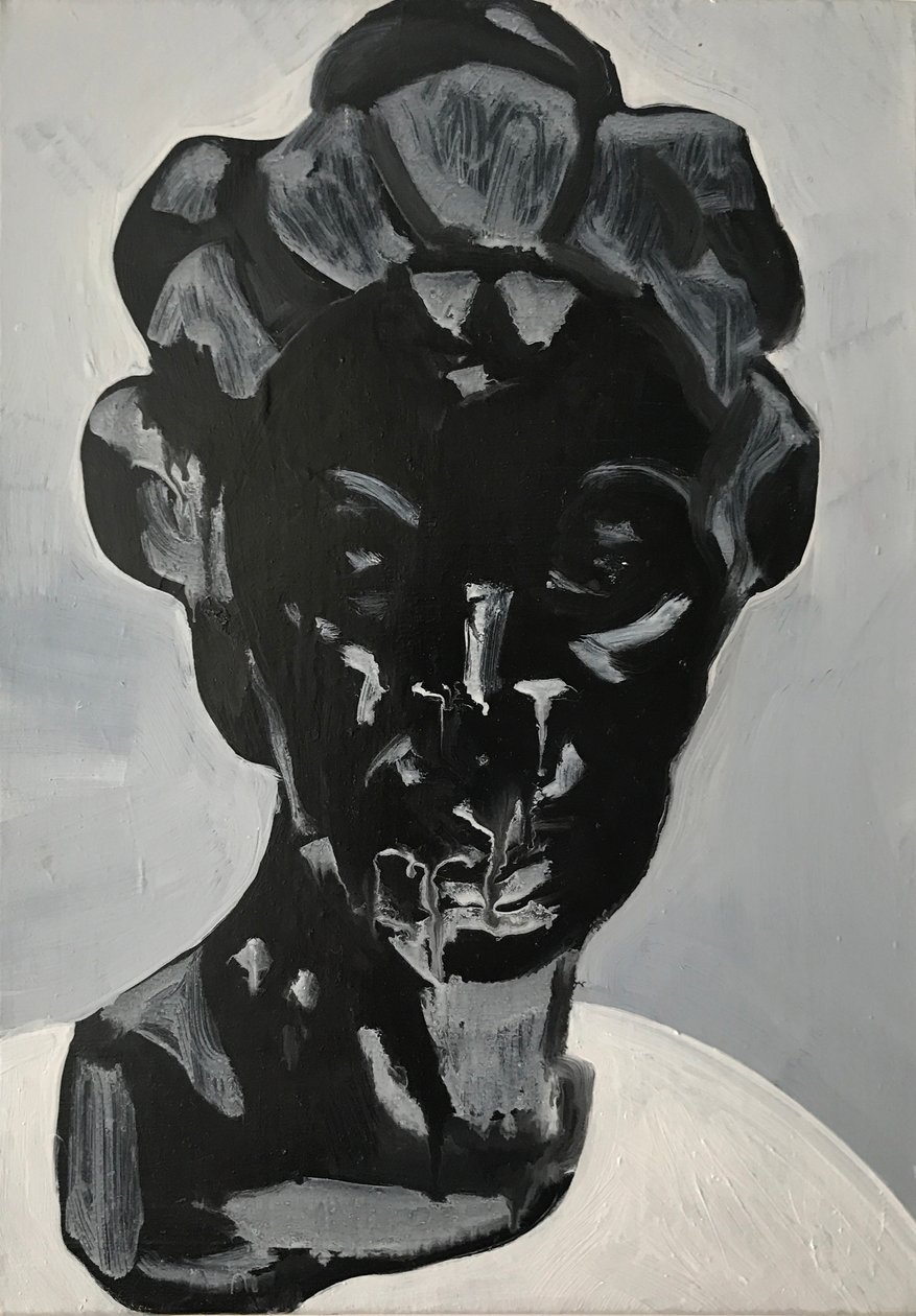 Jessie, 2017 (olieverf op linnen) door Cathy Lomax