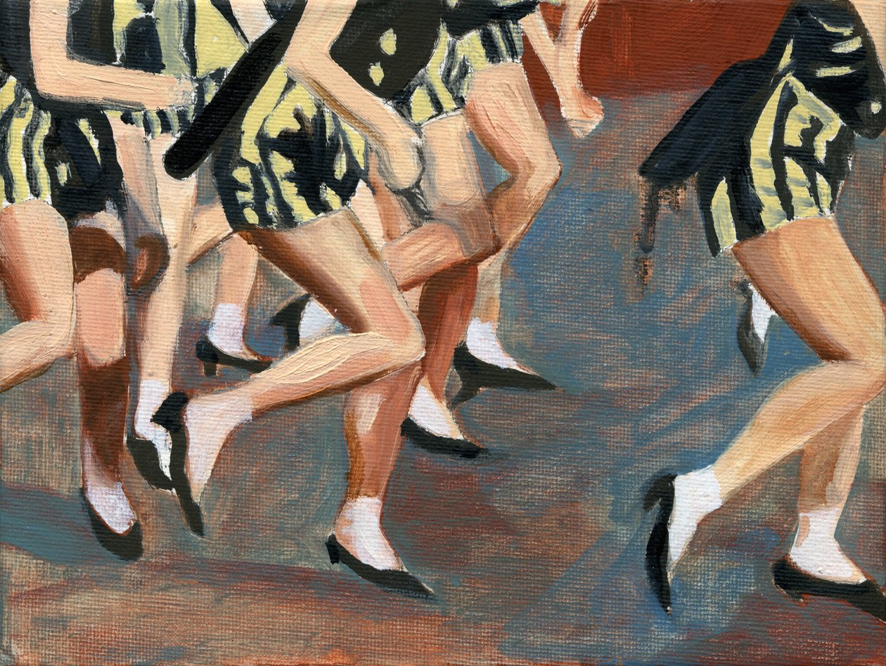 Kranen, 2008 (olieverf op canvasboard) door Cathy Lomax