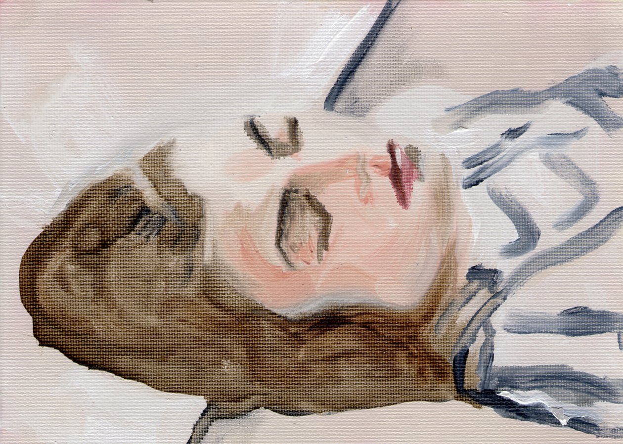 Toni Marachek, 2016 (olieverf op papier) door Cathy Lomax