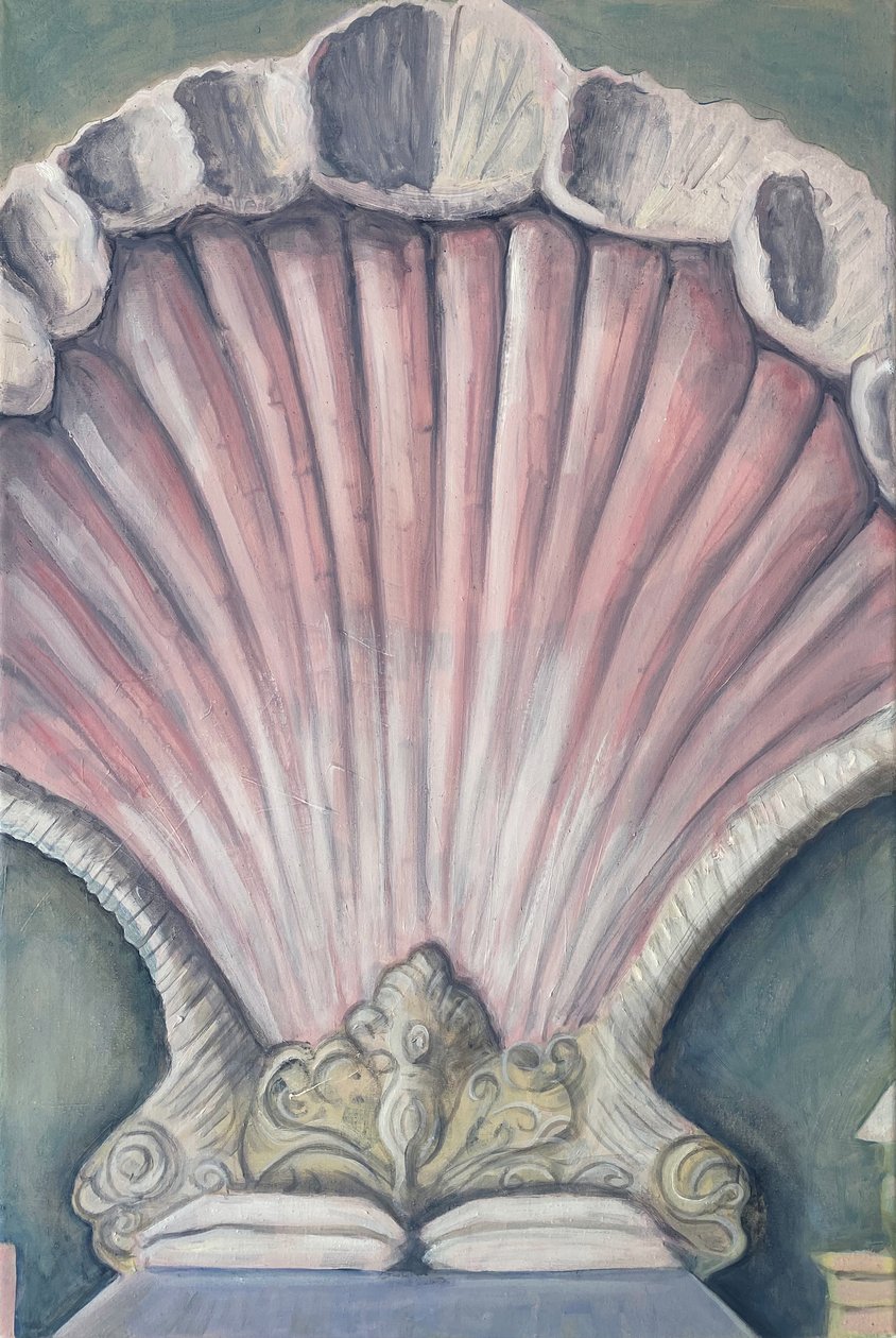 Venusbed, 2023 (olieverf op linnen) door Cathy Lomax