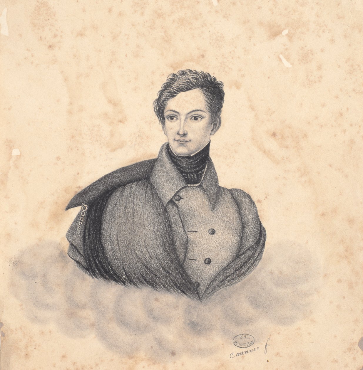 Portret van Frédéric (Fritz) Baciocchi door Cattaneo