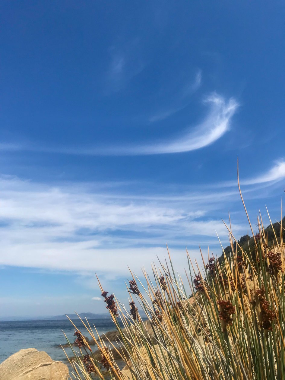 Landschap - Lucht en zee, 2019 (foto) door Cécile Jamet