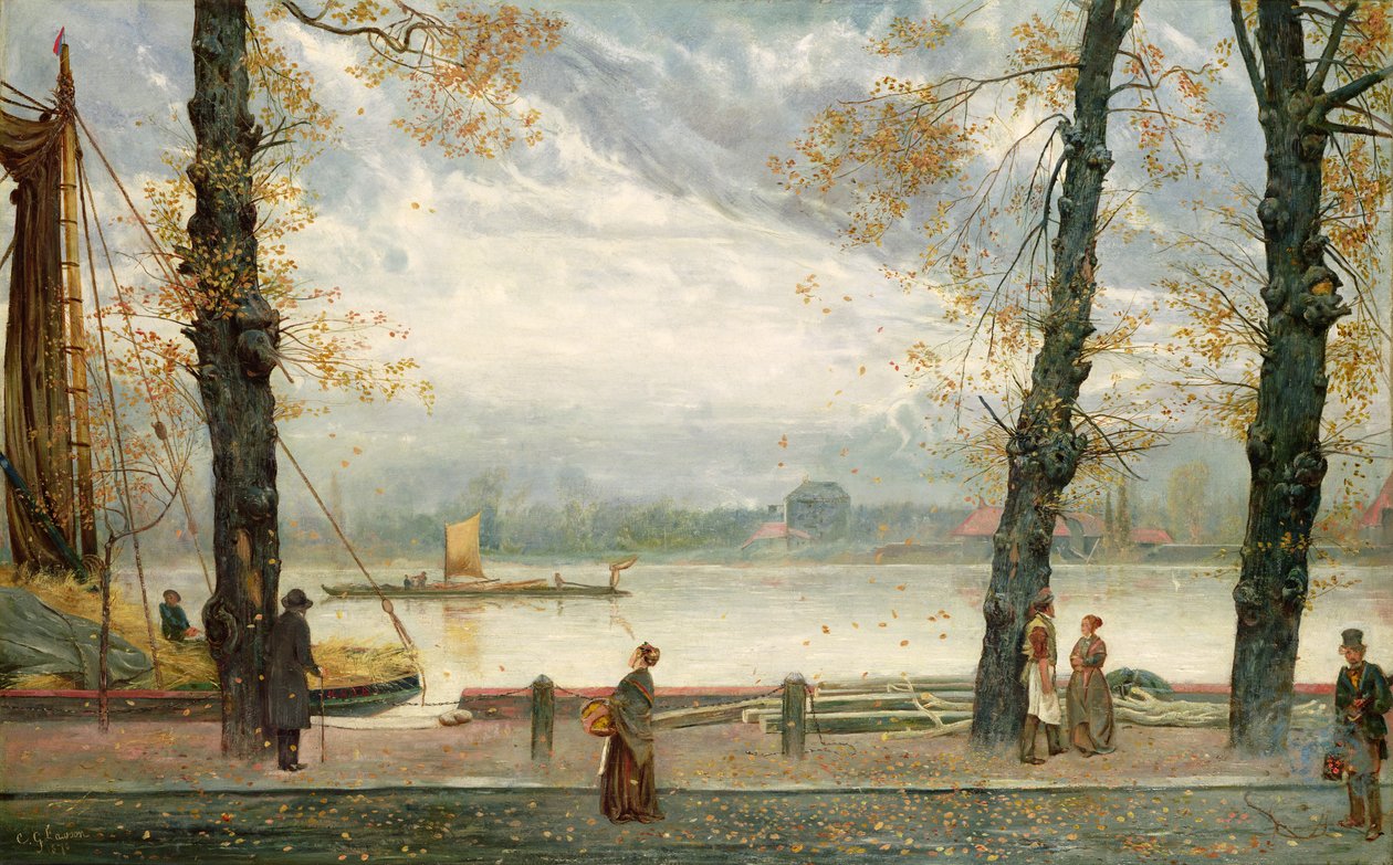 Cheyne Walk, 1870 door Cecil Gordon Lawson