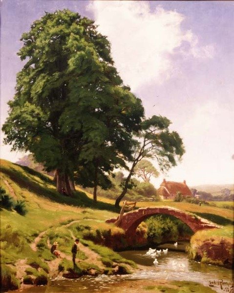 Eenden onder de brug door Cecil M. Round
