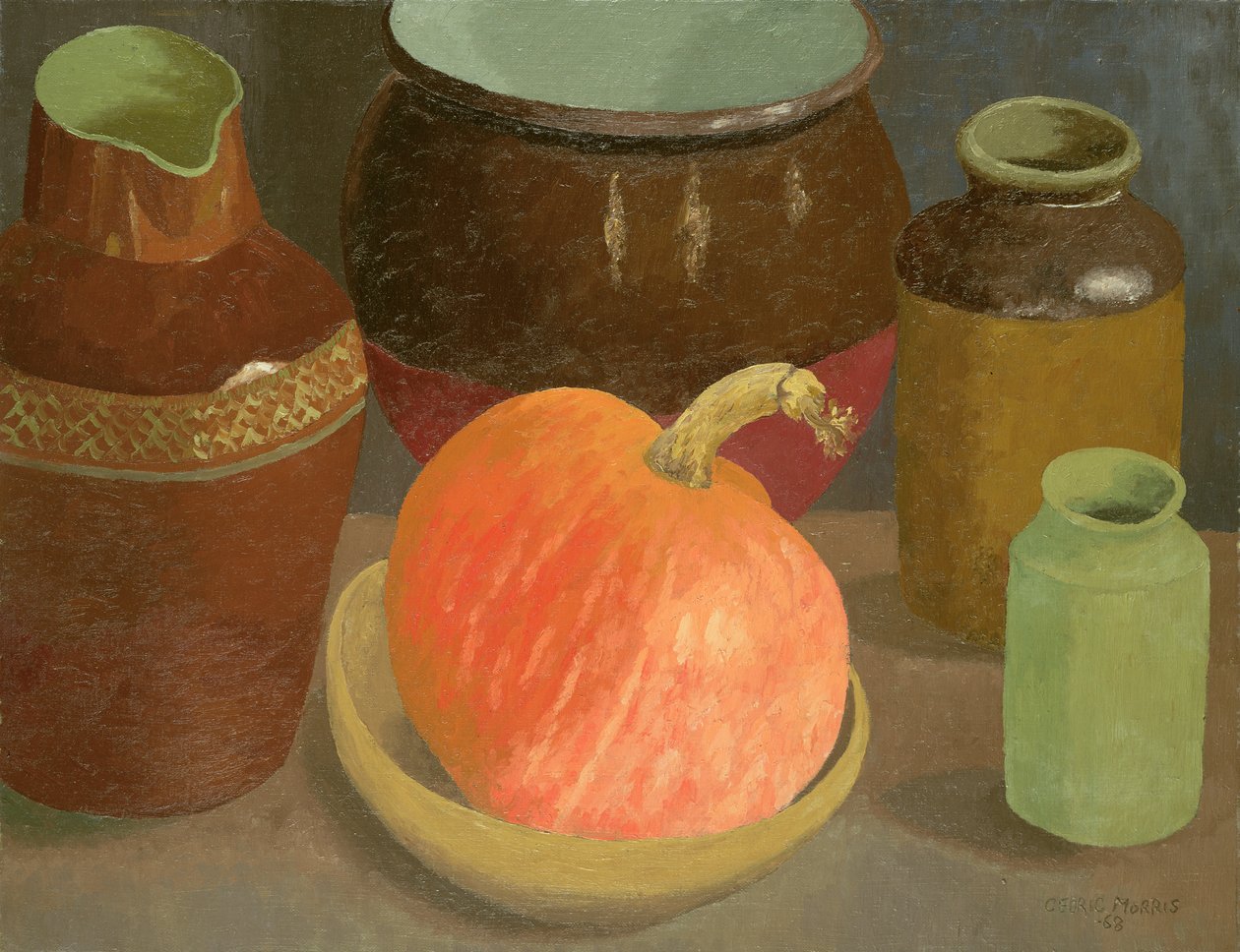 Pompoen en Potten door Cedric Morris