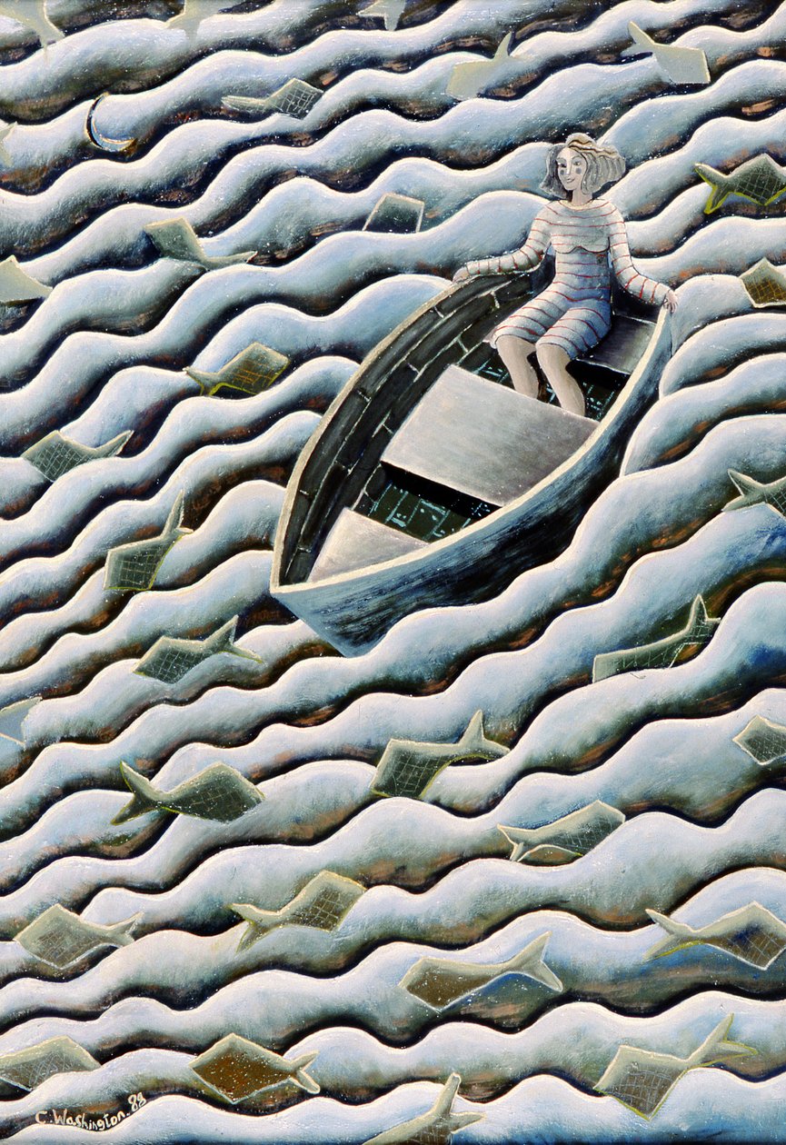 Op Zee, 1989 door Celia Washington