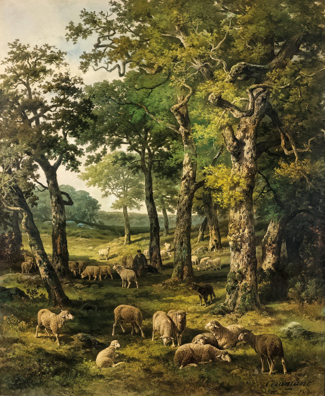 Een zomerochtend in het bos van Fontainebleau door Ceramano