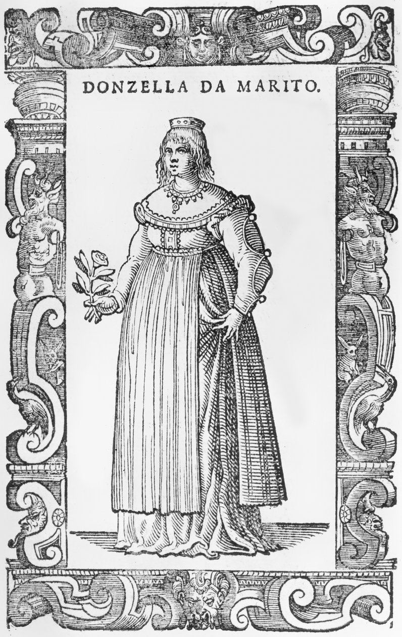 Donzella de Marito, 1590 door Cesare Vecellio