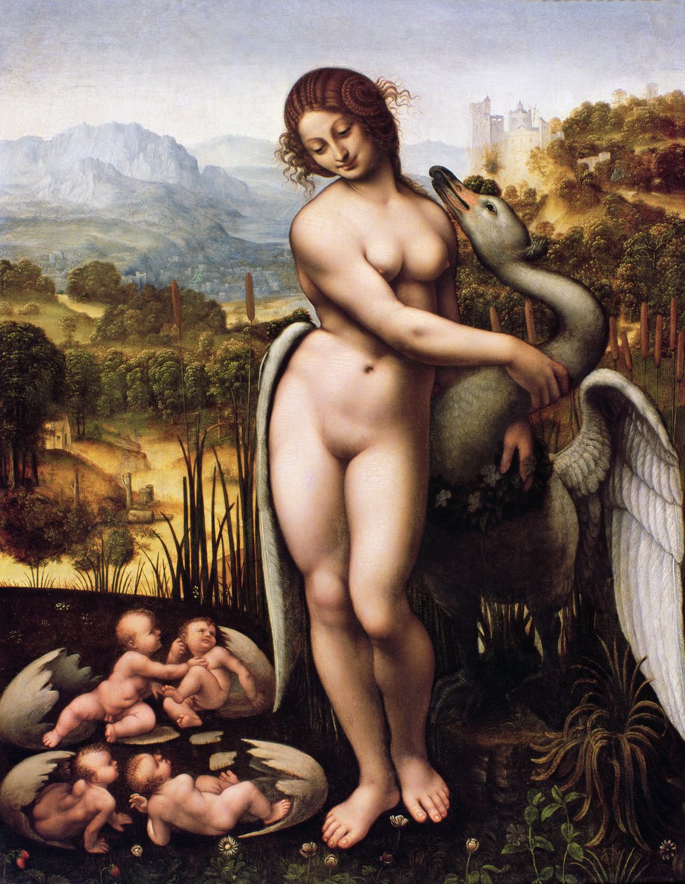 Leda en de Zwaan door Cesare da Sesto