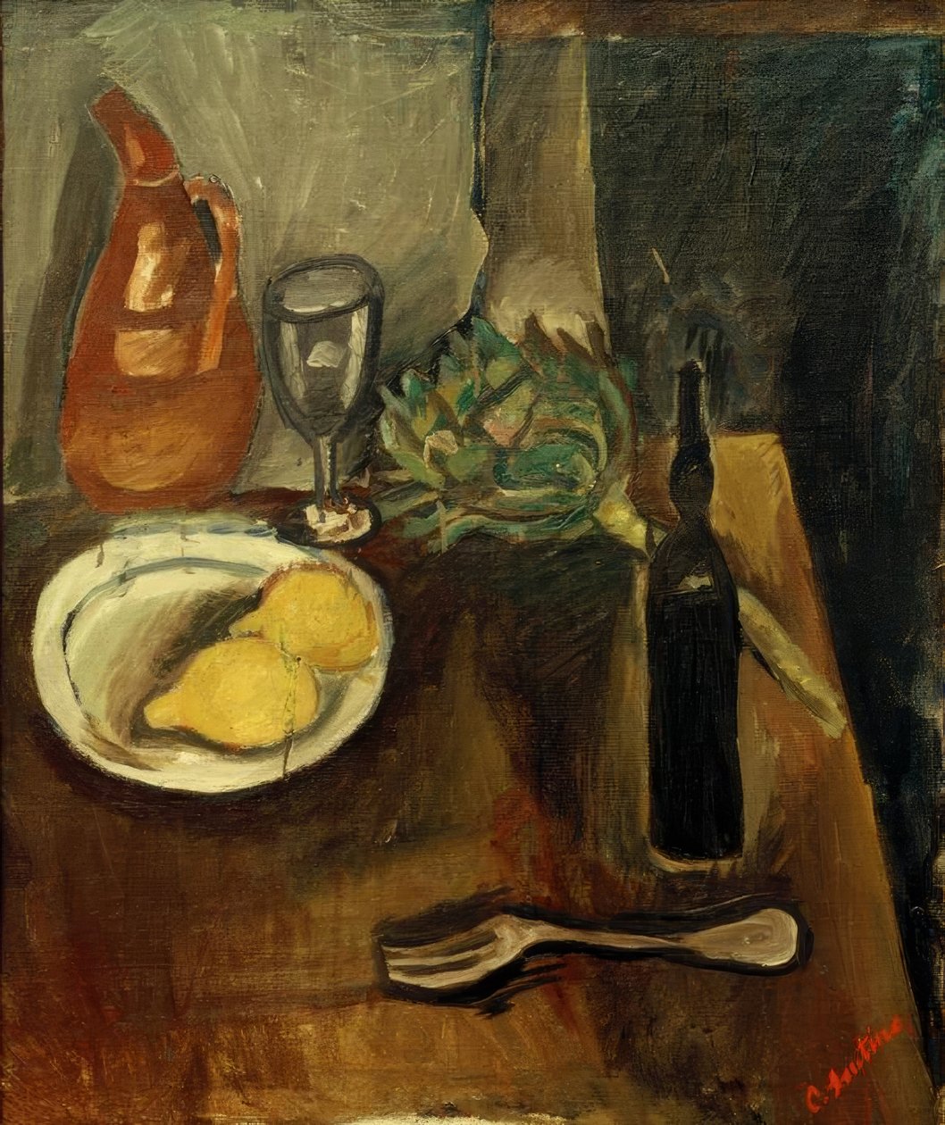 Ch. Soutine, stilleven met artisjok door Chaim Soutine