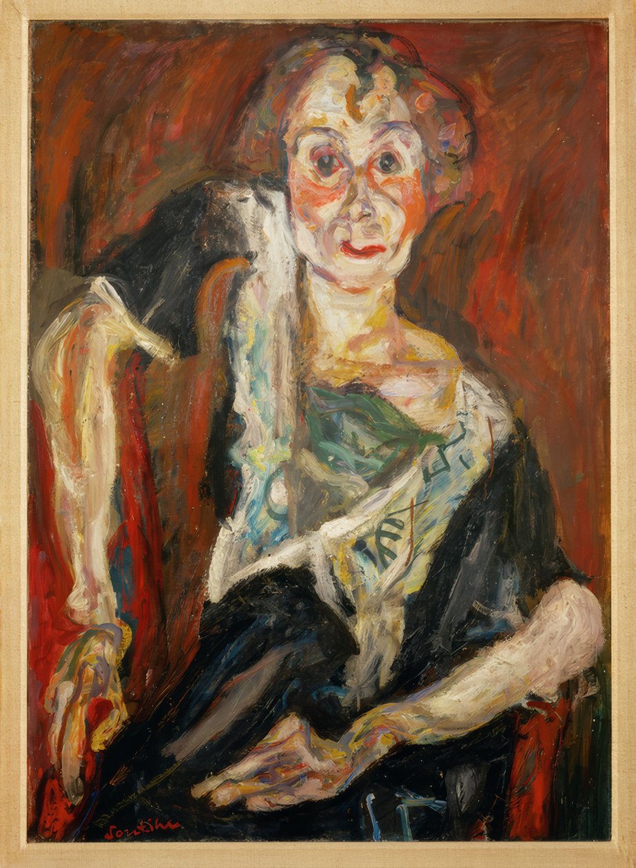 De oude actrice door Chaim Soutine
