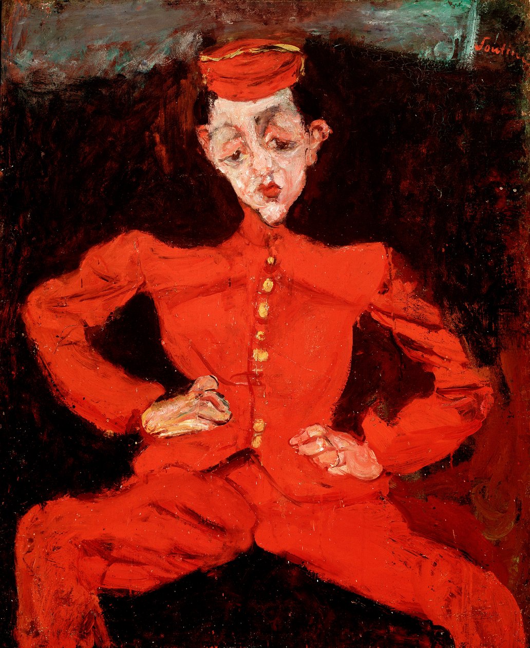 Le Groom. Schilderij door Chaim Soutine (1894-1944) door Chaim Soutine