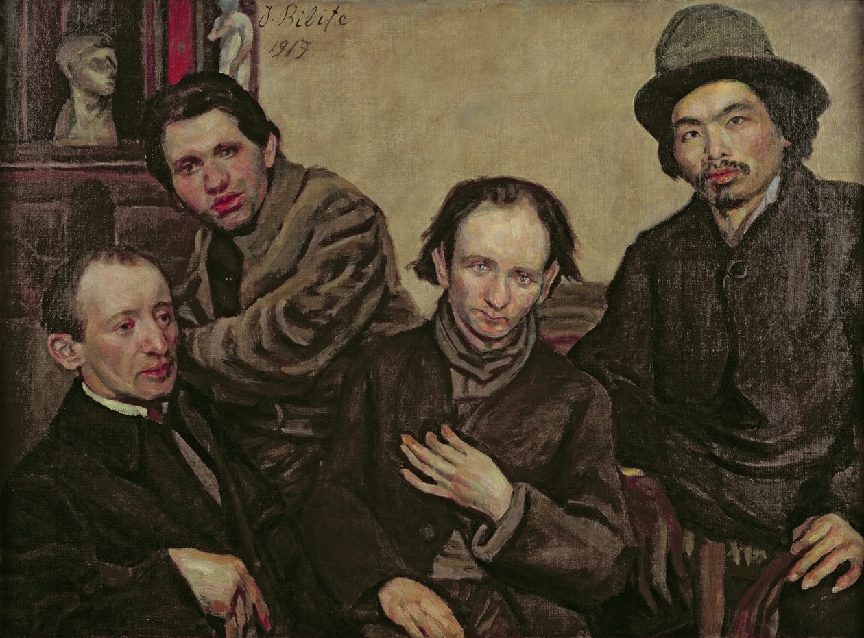 Ontmoeting van de Schilders door Chaim Soutine
