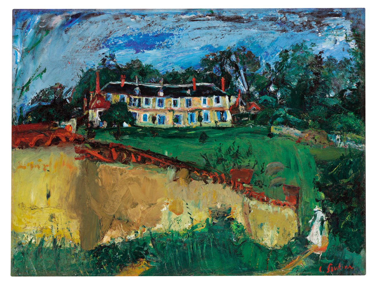 Oud huis nabij Chartres, ca. 1934 door Chaim Soutine