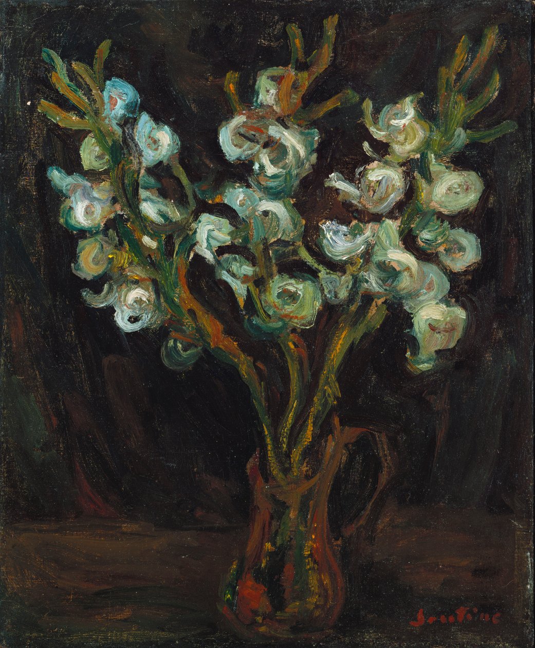De blauwe gladiolen, ca. 1929 door Chaim Soutine