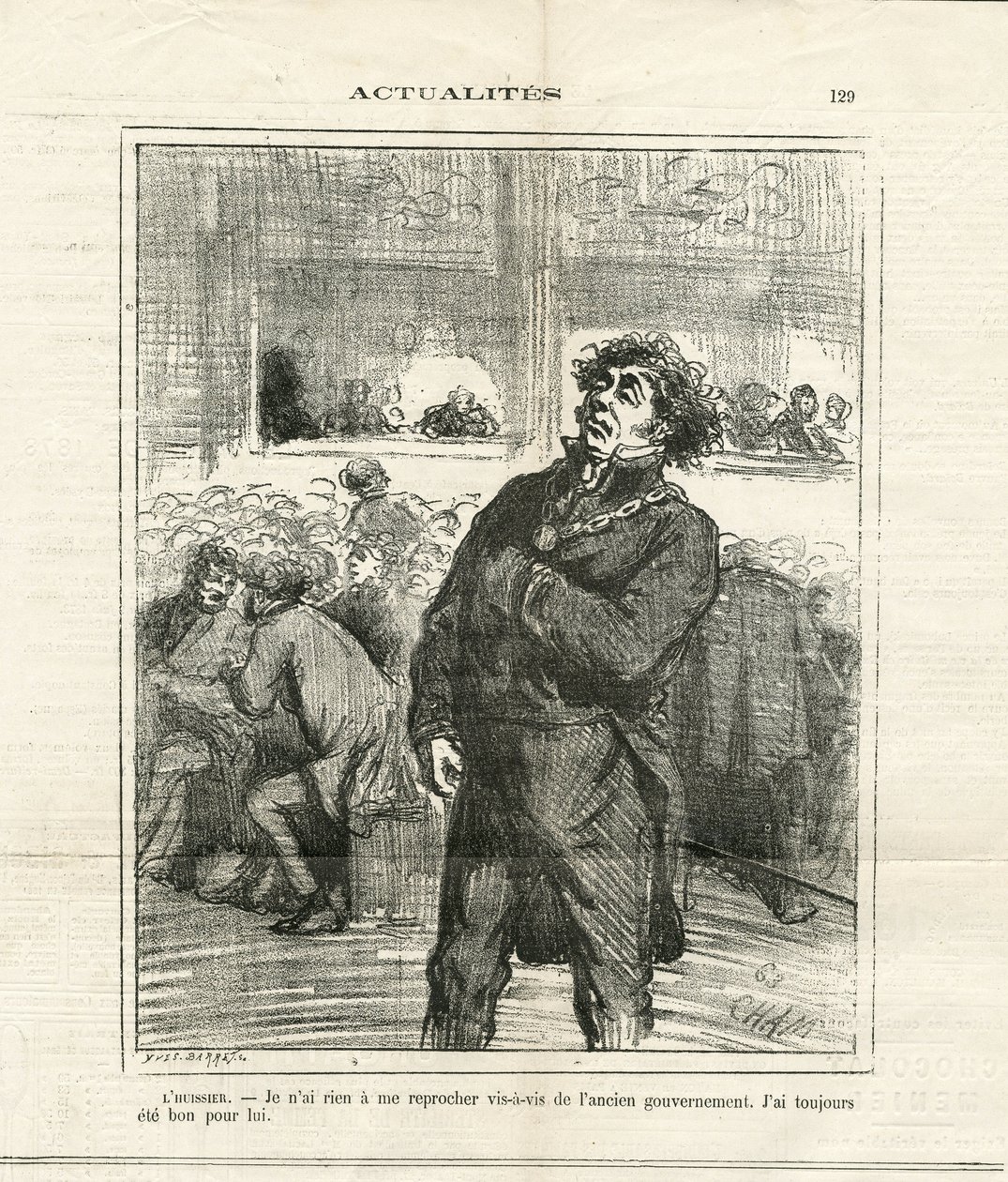 Illustratie van Cham (1819-1879) in Le Charivari door Amédée de Noé