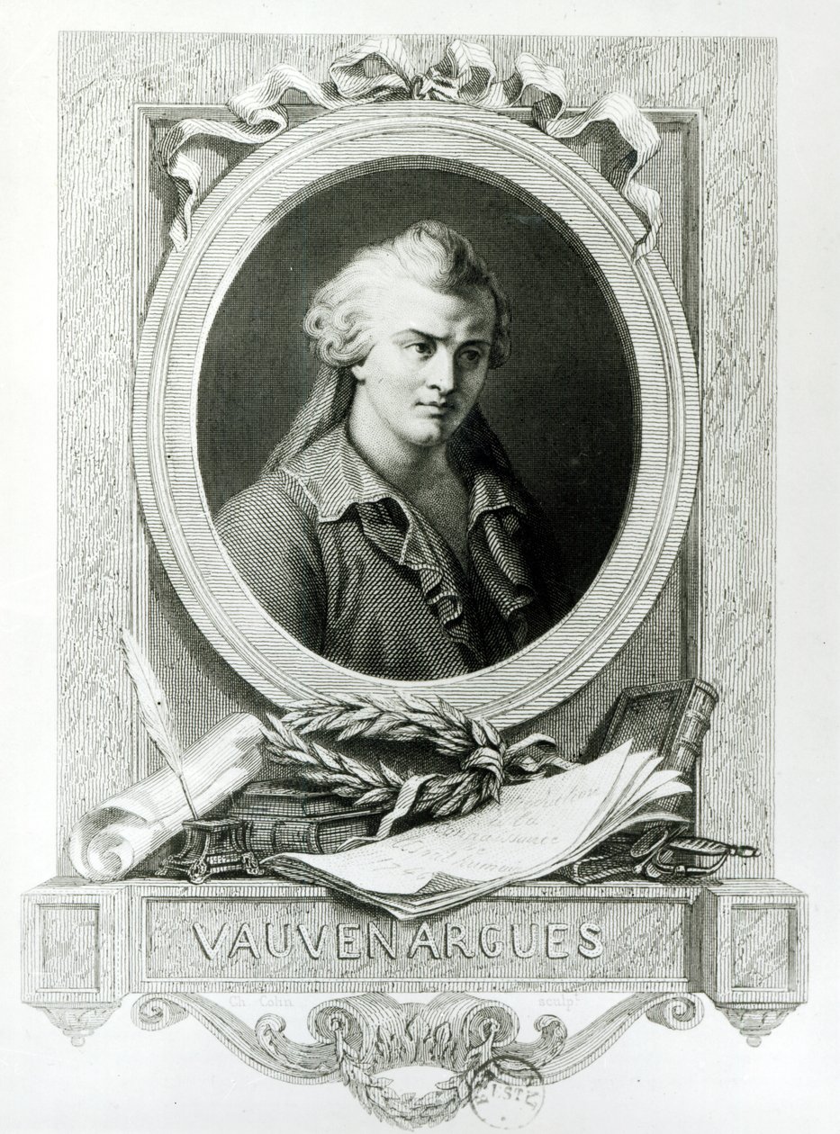 Luc de Clapiers (1715-47) Markies van Vauvenargues door Charles Amedee Colin