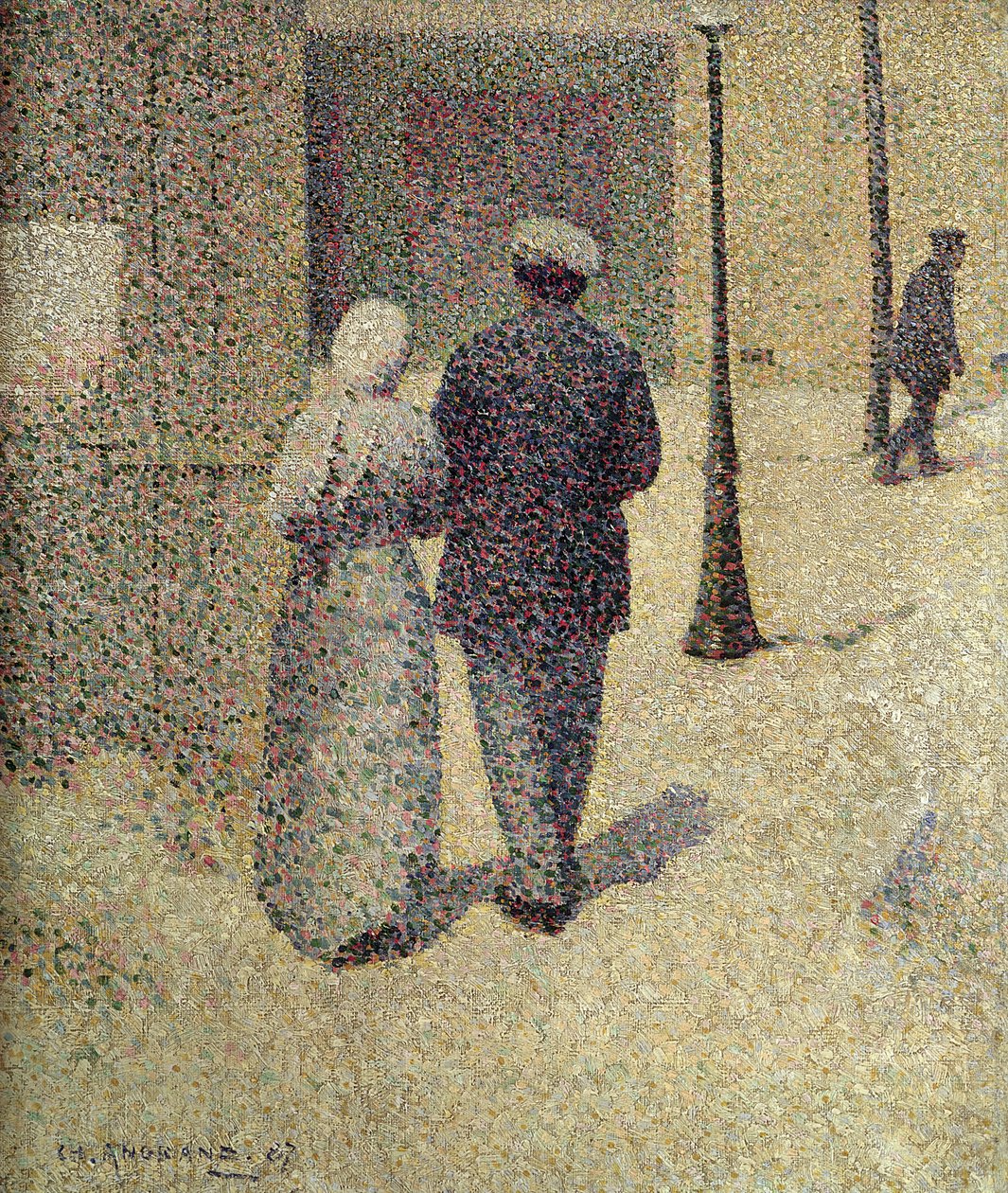 Een Koppel op Straat, 1887 door Charles Angrand