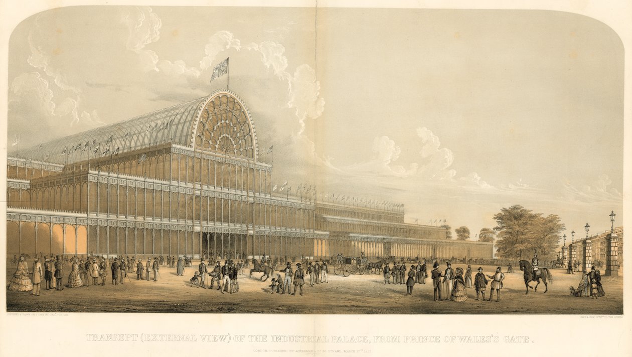 Crystal Palace; de Grote Tentoonstelling van 1851 door Charles Burton