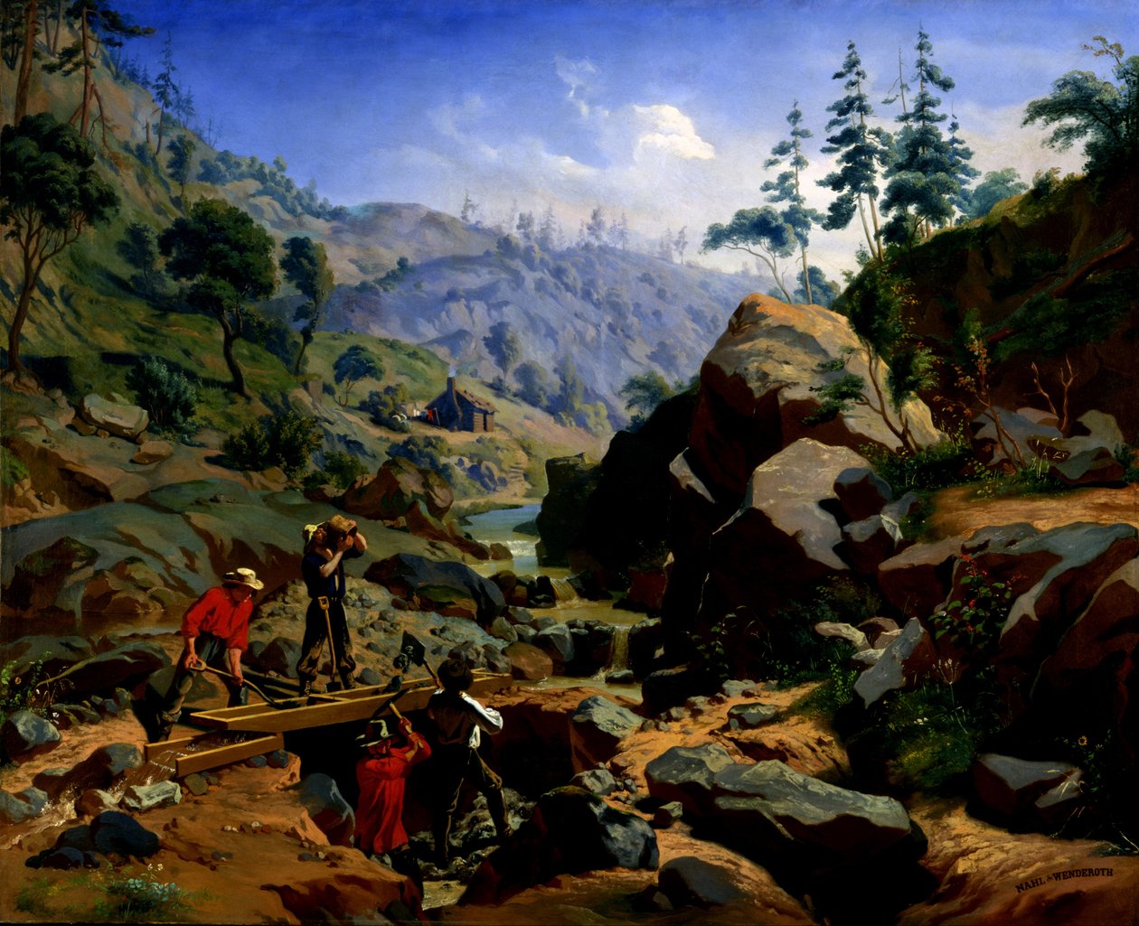 Mijnwerkers in de Sierra
