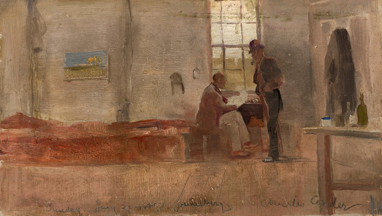 Impressionistenkamp door Charles Edward Conder