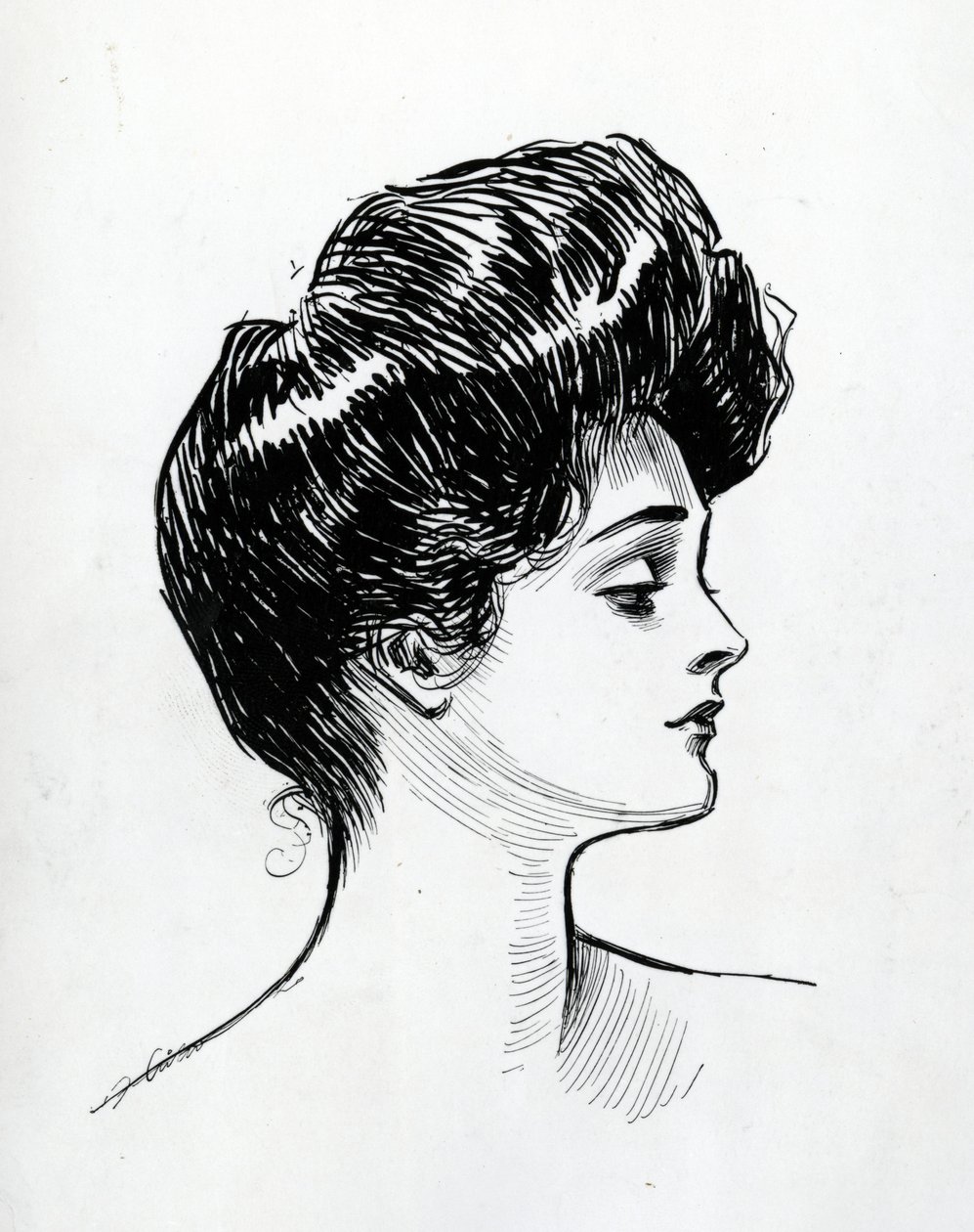 Een Gibson-meisje, 1902 door Charles Dana Gibson