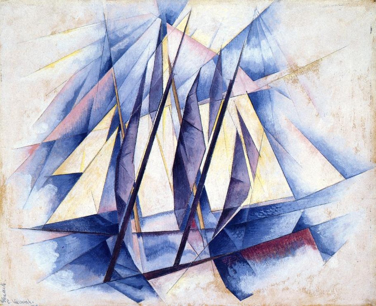 Zeilboten, 1919 door Charles Demuth