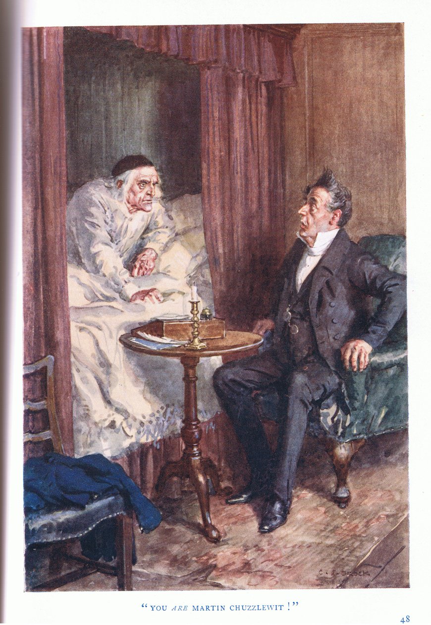 Jij bent Martin Chuzzlewit! door Charles Edmund Brock