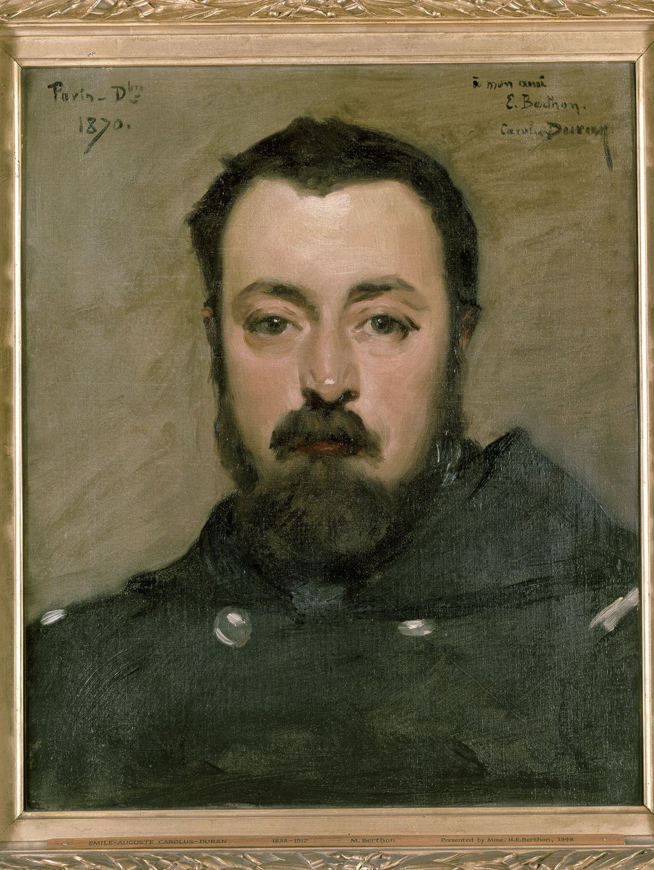 Portret van M. Berthon, 1870 door Charles Emile Auguste Carolus Duran