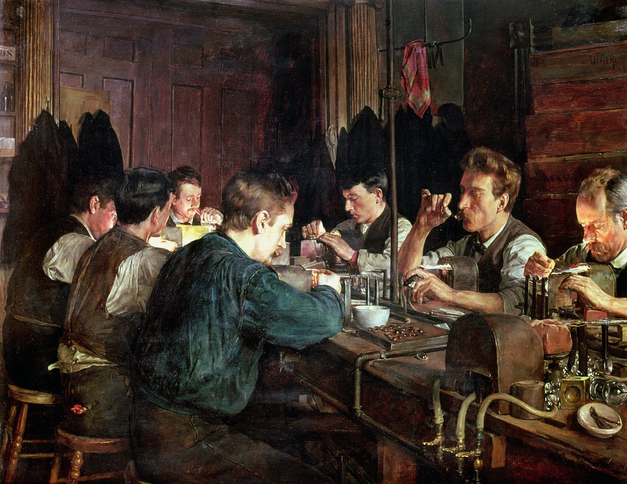 De glasblazers door Charles Frederic Ulrich
