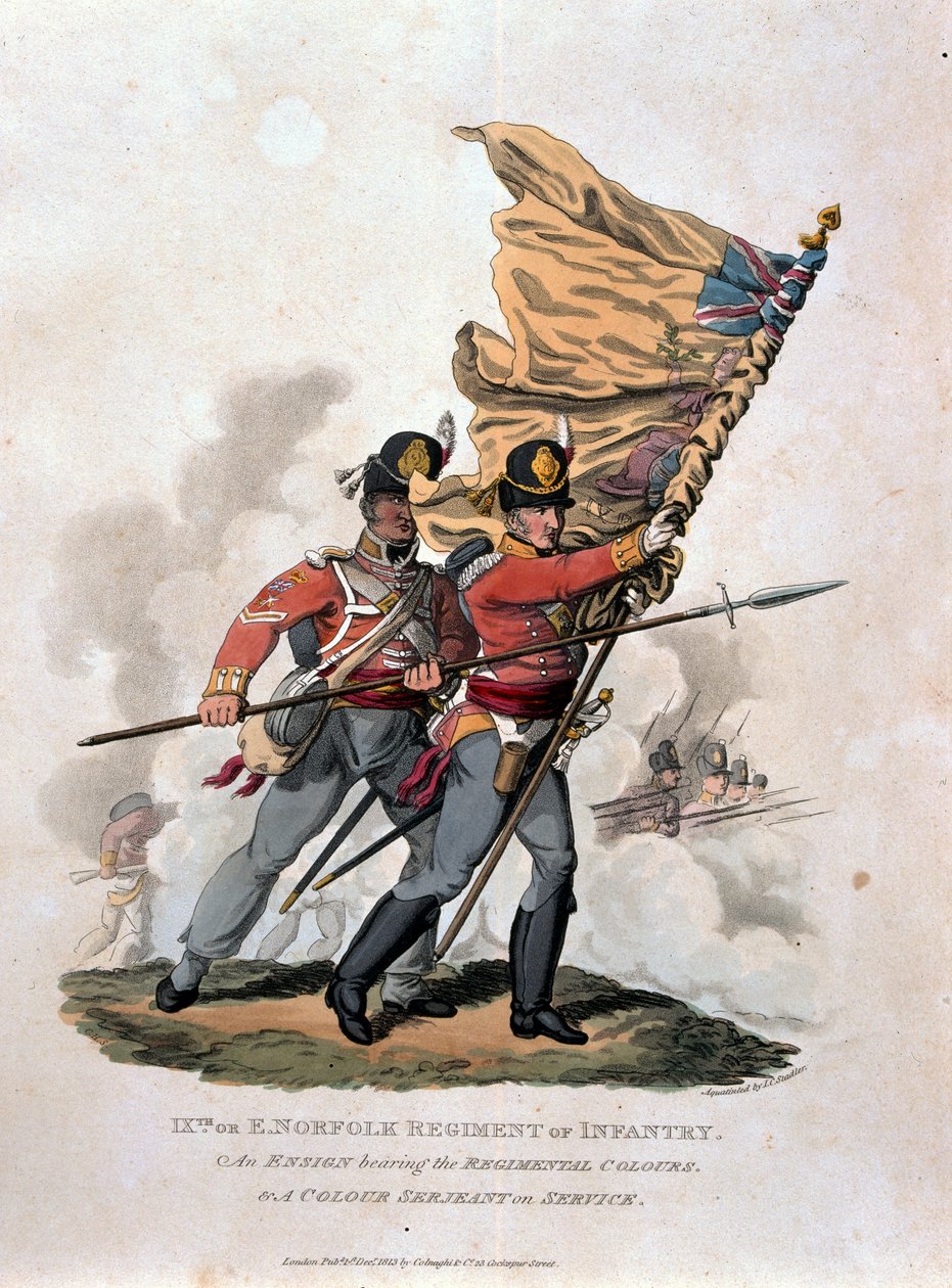 9e, of E Norfolk Regiment Infanterie, uit 
