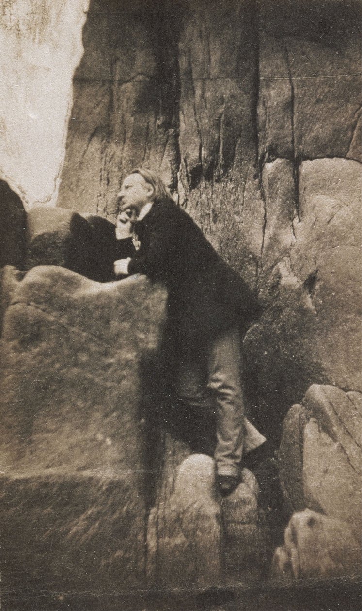 Victor Hugo op de Rots van de Ballingen door Charles Hugo