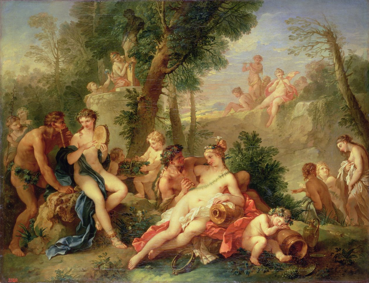 Bacchus en Ariadne, 1742-7 door Charles Joseph Natoire