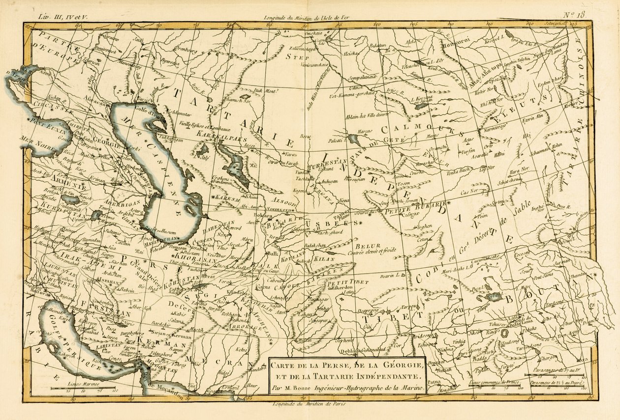 Perzië, Georgië en Onafhankelijk Tartary, uit 