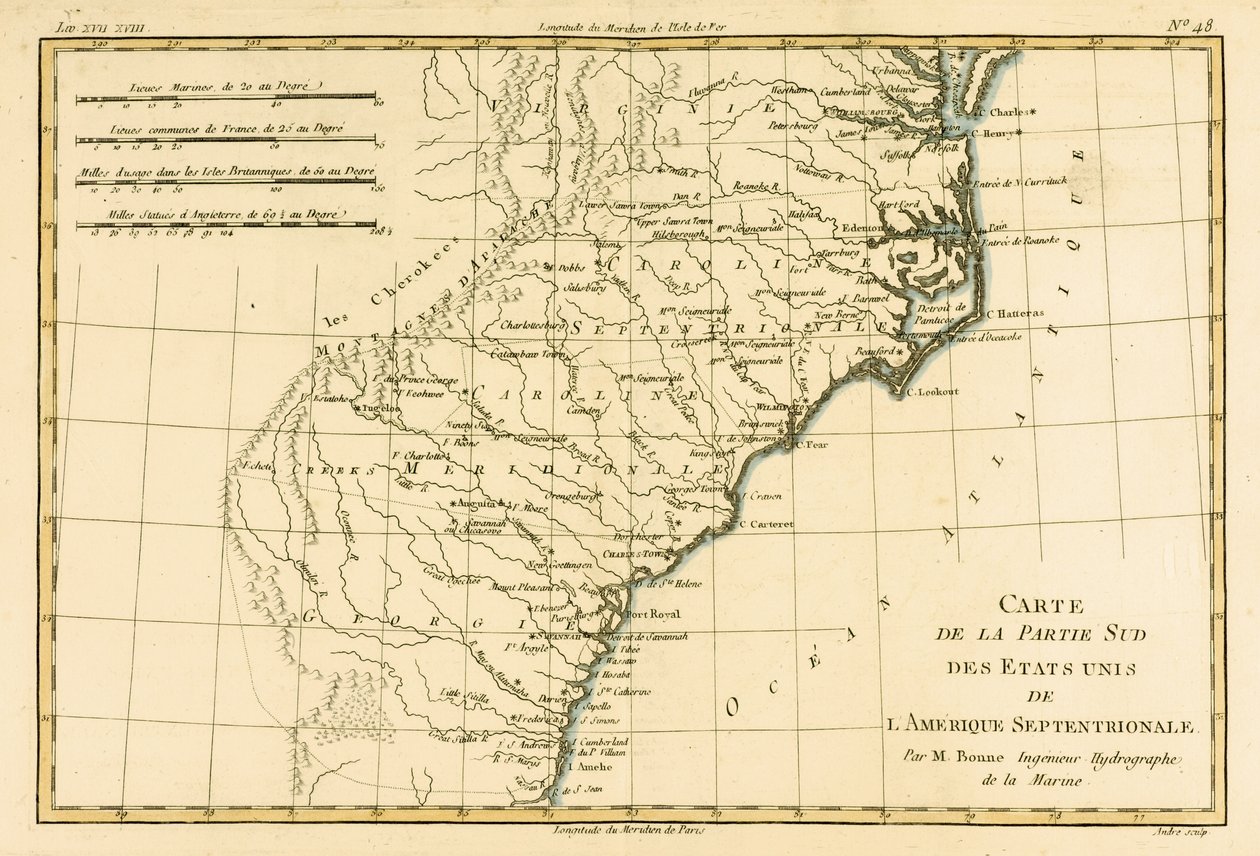 Zuidoostkust van Amerika, uit 